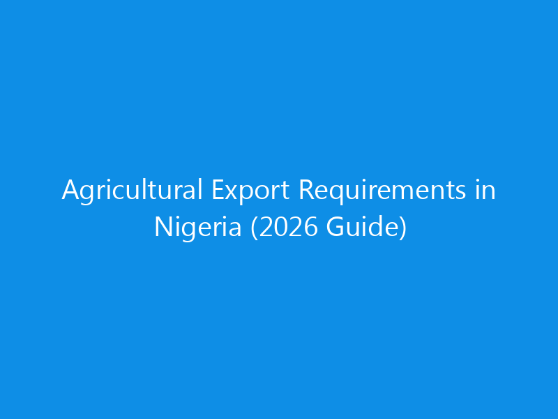 Agricultural Export Requirements in Nigeria (2026 Guide) 1 agricultural export requirements in nigeria 2026 guide 1759 ad57d skyweb