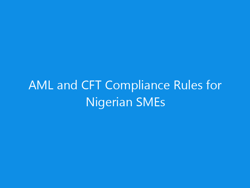 AML and CFT Compliance Rules for Nigerian SMEs 1 aml and cft compliance rules for nigerian smes 1131 77b5a skyweb
