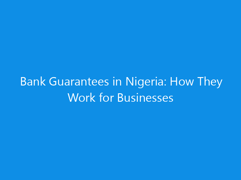 bank guarantees in nigeria how they work for businesses 1111 eb7eb skyweb
