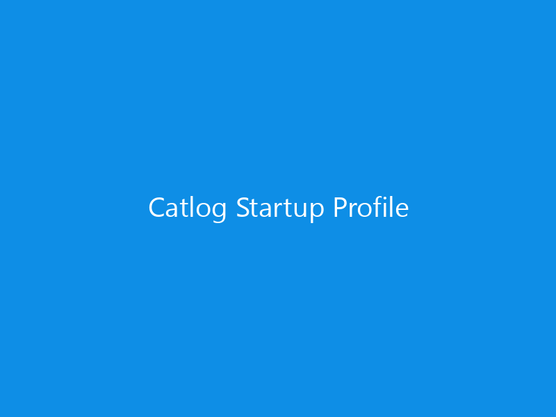 Catlog Startup Profile 3 Catlog Startup Profile