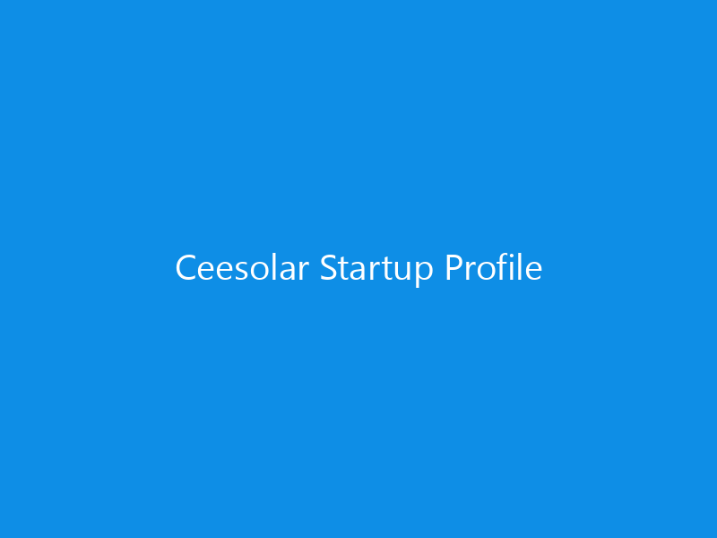 Ceesolar Startup Profile