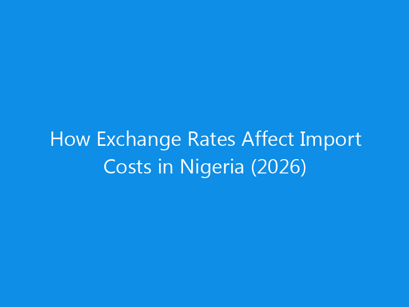 How Exchange Rates Affect Import Costs in Nigeria (2026) 14 How Exchange Rates Affect Import Costs in Nigeria (2026)