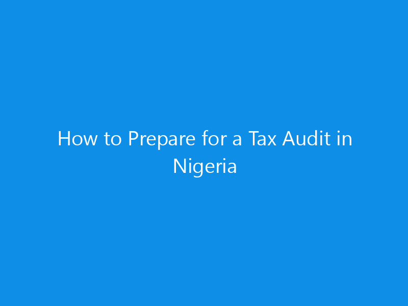 How to Prepare for a Tax Audit in Nigeria