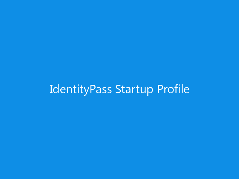 IdentityPass Startup Profile
