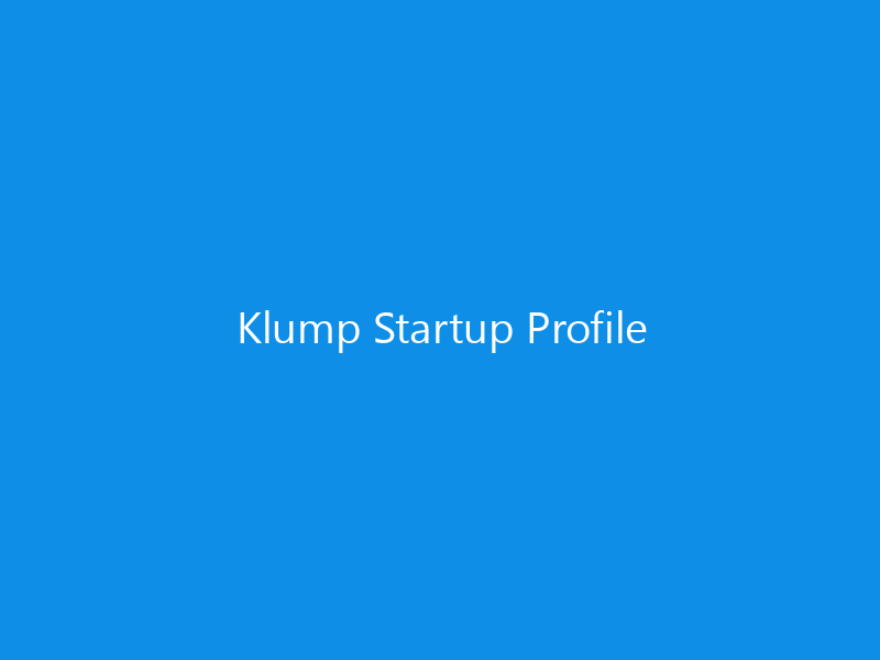 Klump Startup Profile