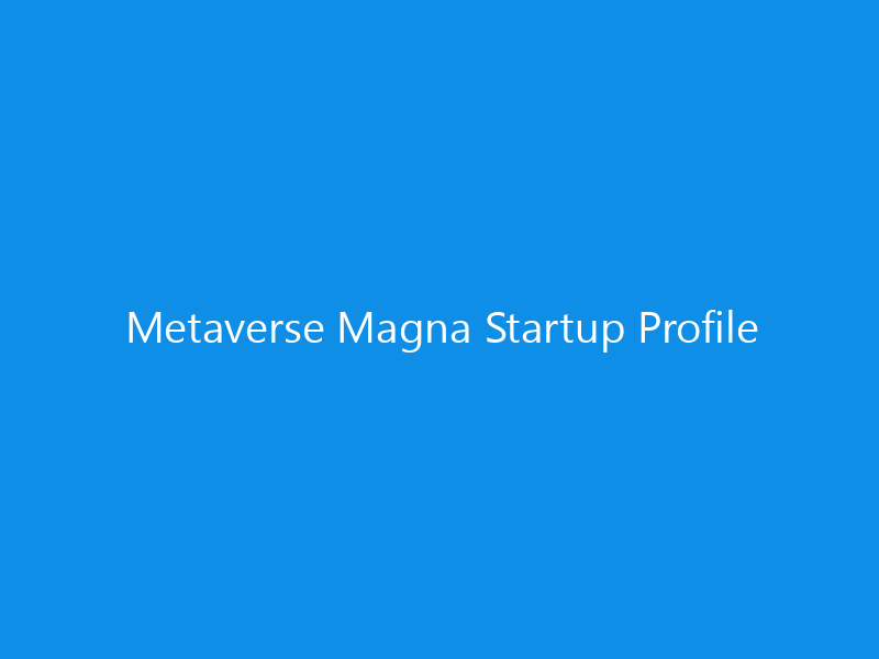 Metaverse Magna Startup Profile