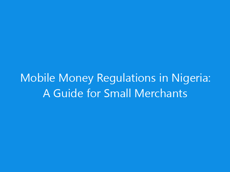 mobile money regulations in nigeria a guide for small merchants 1096 2b3db skyweb