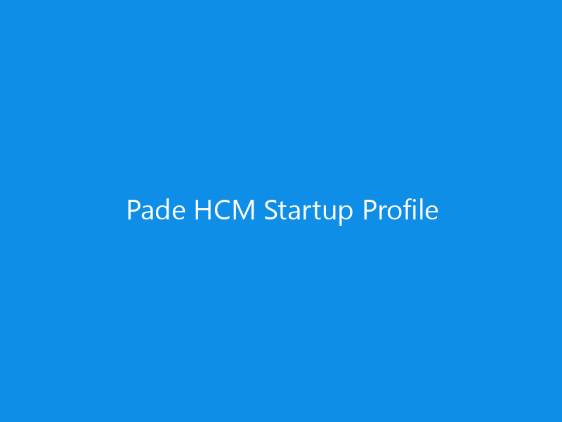 Pade HCM Startup Profile