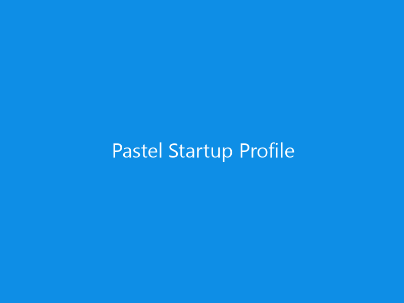 Pastel Startup Profile