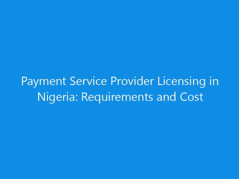 payment service provider licensing in nigeria requirements and cost 1126 69b72 skyweb