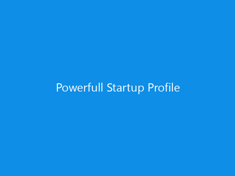 Powerfull Startup Profile