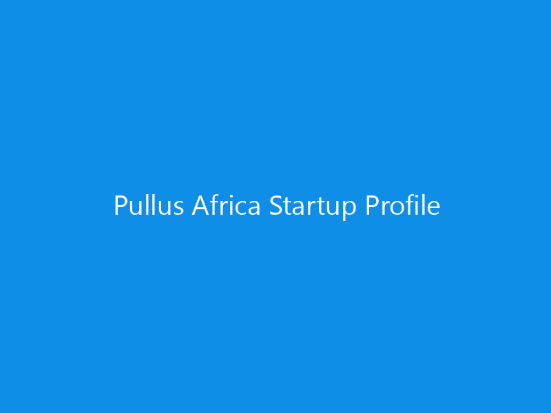 Pullus Africa Startup Profile