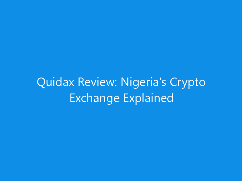 quidax review nigerias crypto exchange skyweb