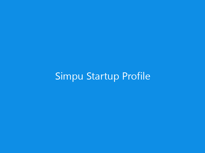 Simpu Startup Profile