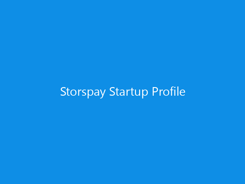 Storspay Startup Profile