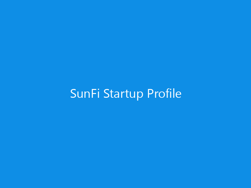 SunFi Startup Profile