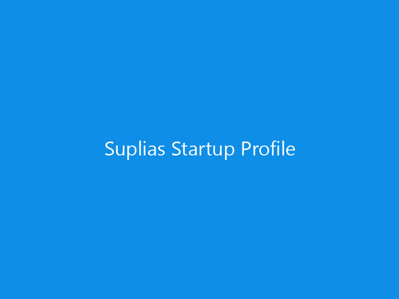 Suplias Startup Profile