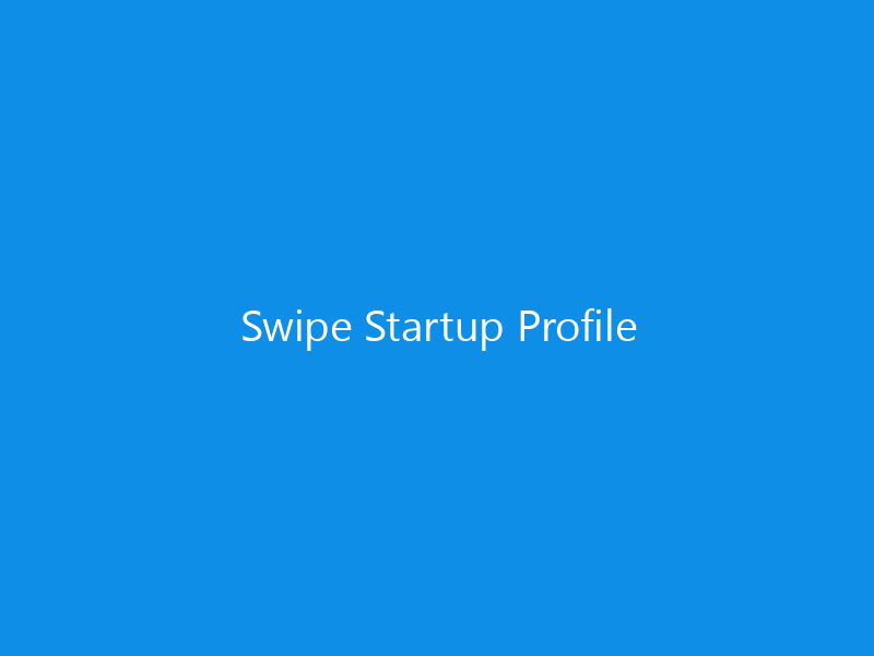 Swipe Startup Profile