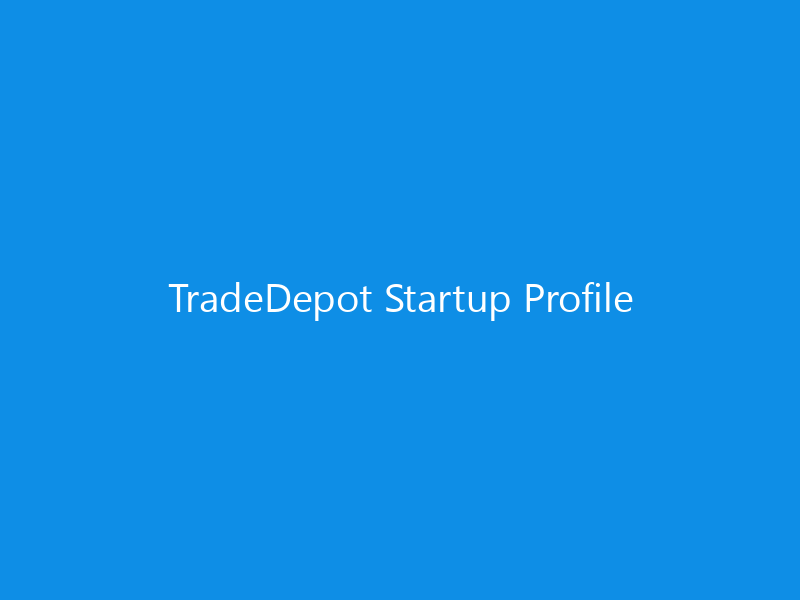 TradeDepot Startup Profile 2 TradeDepot Startup Profile