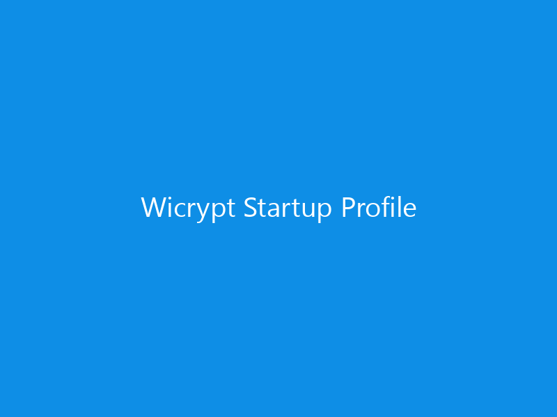 Wicrypt Startup Profile