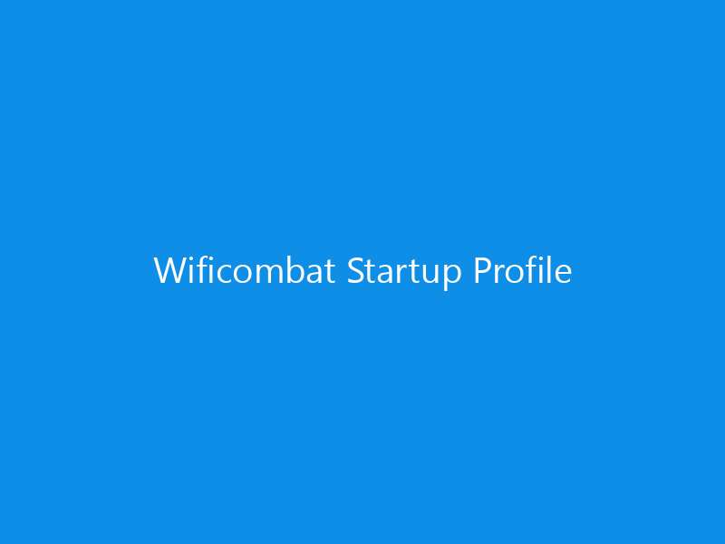 Wificombat Startup Profile