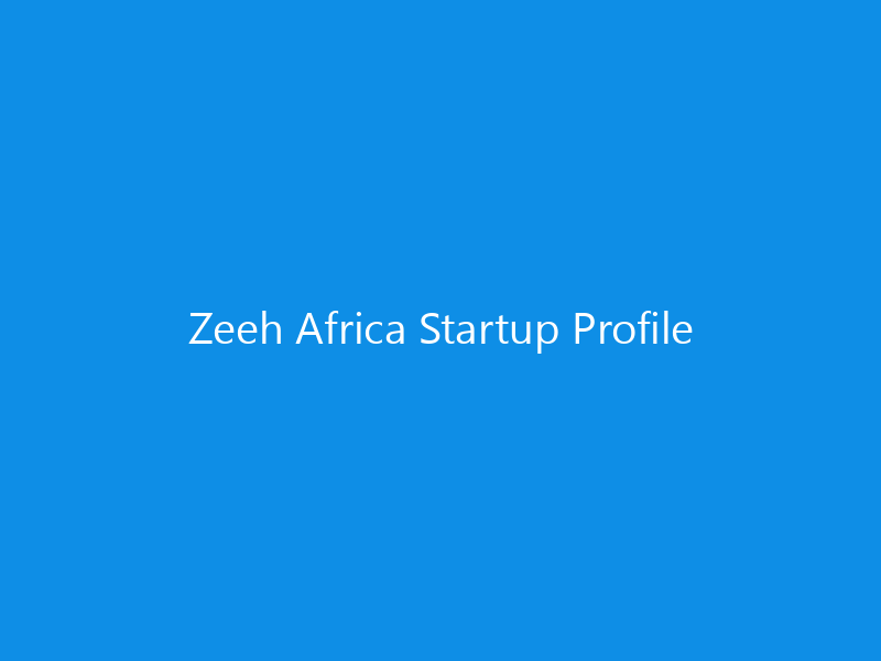 Zeeh Africa Startup Profile