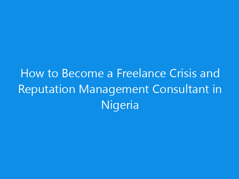 How to Become a Freelance Crisis and Reputation Management Consultant in Nigeria 1 how to become a freelance crisis and reputation management consultant in nigeria 4999 0ee81 skyweb