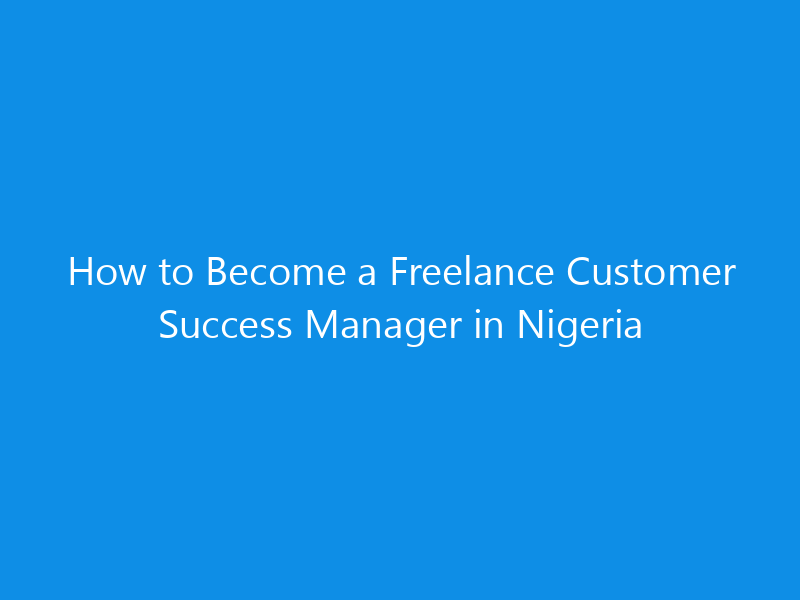 How to Become a Freelance Customer Success Manager in Nigeria 1 how to become a freelance customer success manager in nigeria 4973 dba36 skyweb