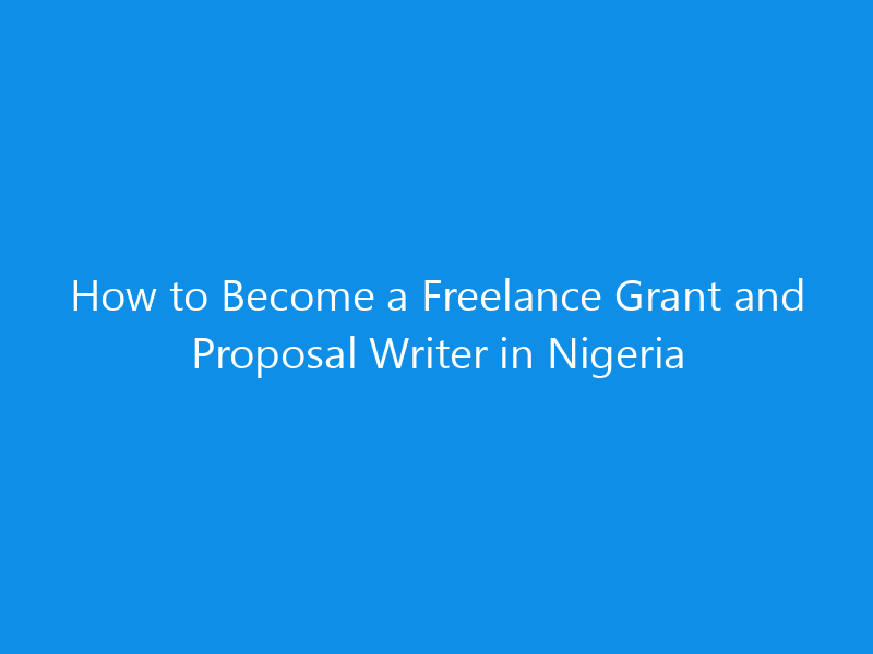 how to become a freelance grant and proposal writer in nigeria 4943 db79e skyweb