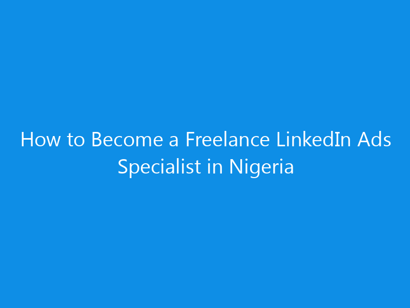 how to become a freelance linkedin ads specialist in nigeria 4979 cce0b skyweb