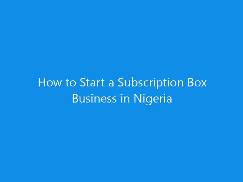 how to start a subscription box business in nigeria 4942 4db61 skyweb
