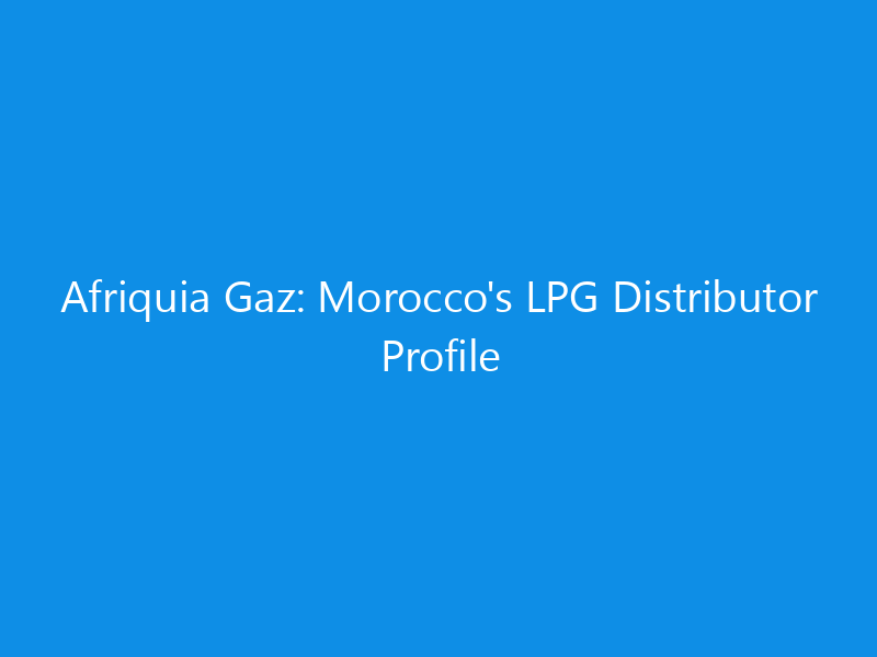 afriquia gaz moroccos lpg distributor profile 6251 3b6a1 skyweb