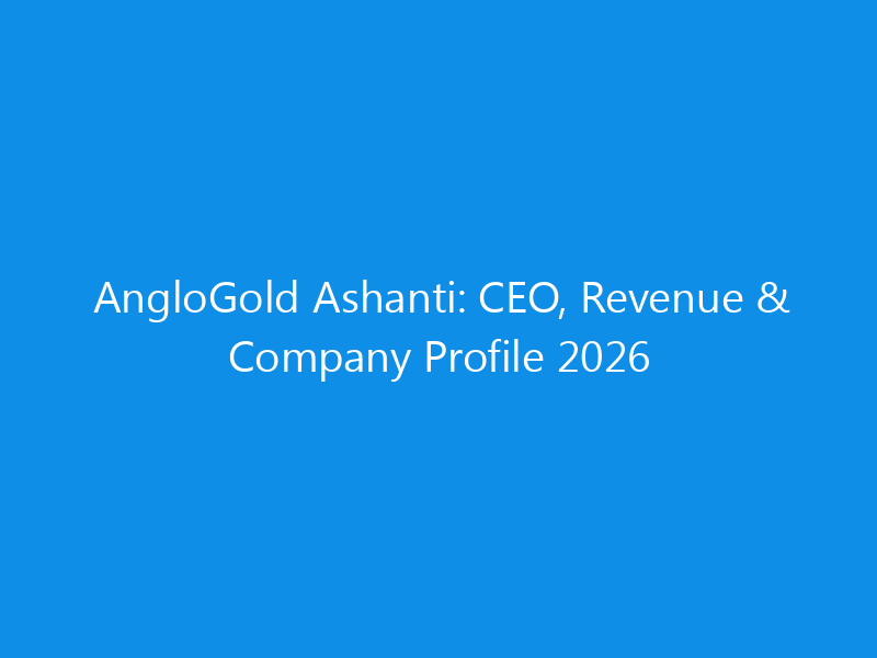 AngloGold Ashanti: CEO, Revenue & Company Profile 2026 1 anglogold ashanti ceo revenue company profile 2026 6144 49a44 skyweb