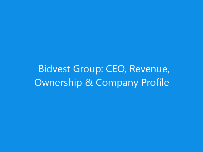 bidvest group ceo revenue ownership company profile 6133 5ce94 skyweb