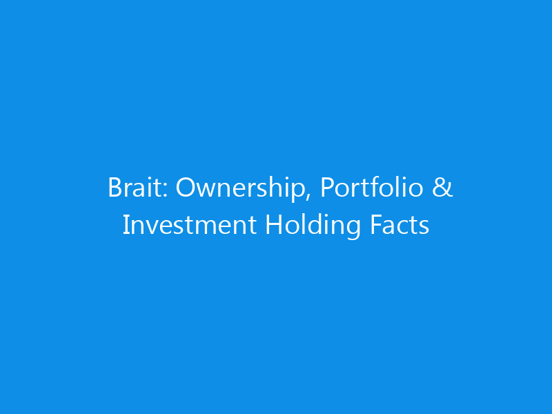 Brait: Ownership, Portfolio & Investment Holding Facts 3 Brait: Ownership, Portfolio & Investment Holding Facts