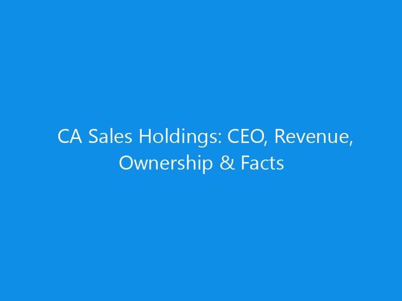 ca sales holdings ceo revenue ownership facts 6393 a22cd skyweb
