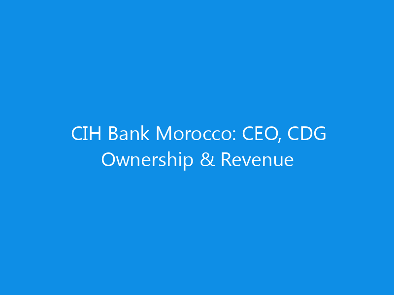 cih bank morocco ceo cdg ownership revenue 6275 cc0ed skyweb