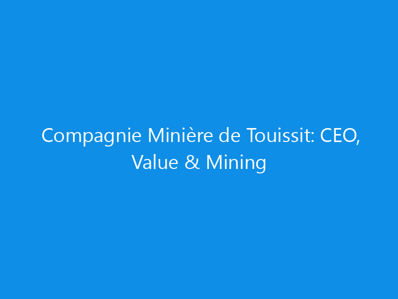 Compagnie Minière de Touissit: CEO, Value & Mining 1 compagnie miniere de touissit ceo value mining 6314 831af skyweb