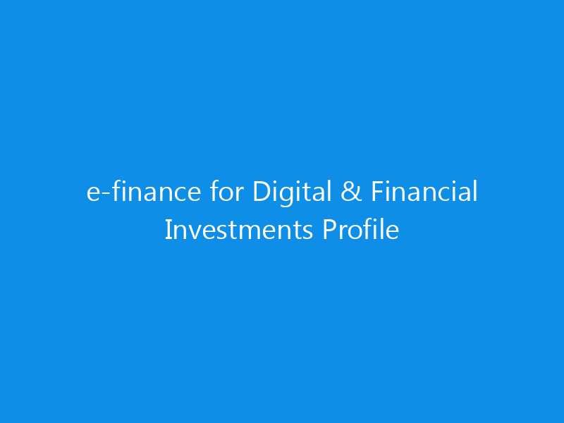e finance for digital financial investments profile 6347 d7e84 skyweb