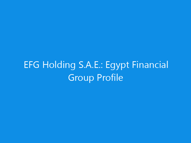 efg holding s a e egypt financial group profile 6343 6e07d skyweb