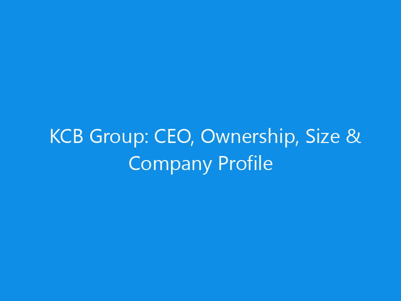kcb group ceo ownership size company profile 6356 0940e skyweb