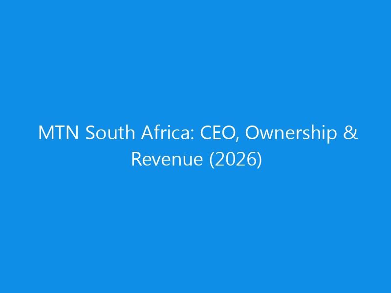 mtn south africa ceo ownership revenue 2026 6170 a2e48 skyweb