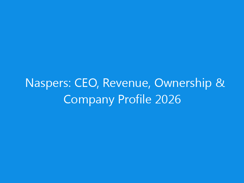 naspers ceo revenue ownership company profile 2026 6134 7b2b5 skyweb