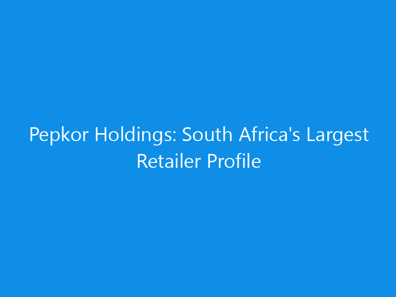 Pepkor Holdings: South Africa's Largest Retailer Profile 1 pepkor holdings south africas largest retailer profile 6153 0d7b4 skyweb