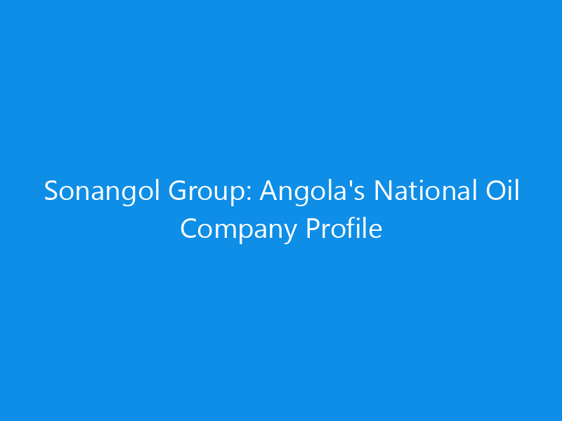 Sonangol Group: Angola's National Oil Company Profile 1 sonangol group angolas national oil company profile 6148 74353 skyweb