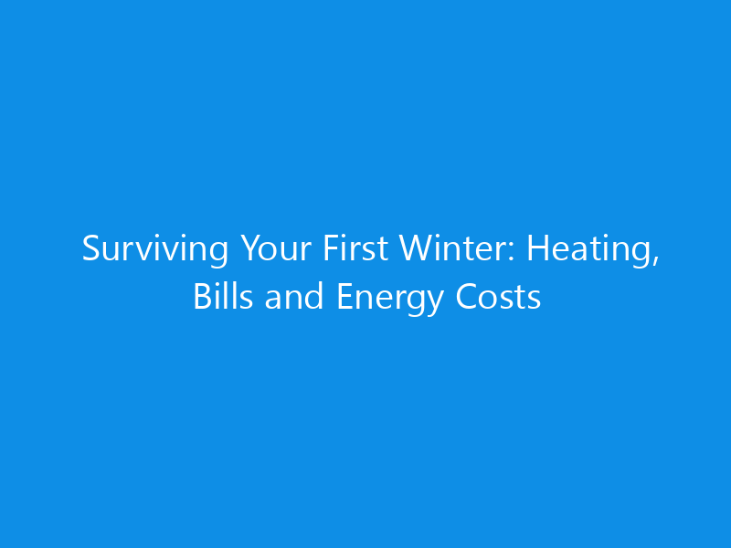 Surviving Your First Winter: Heating, Bills and Energy Costs 3 Surviving Your First Winter: Heating, Bills and Energy Costs