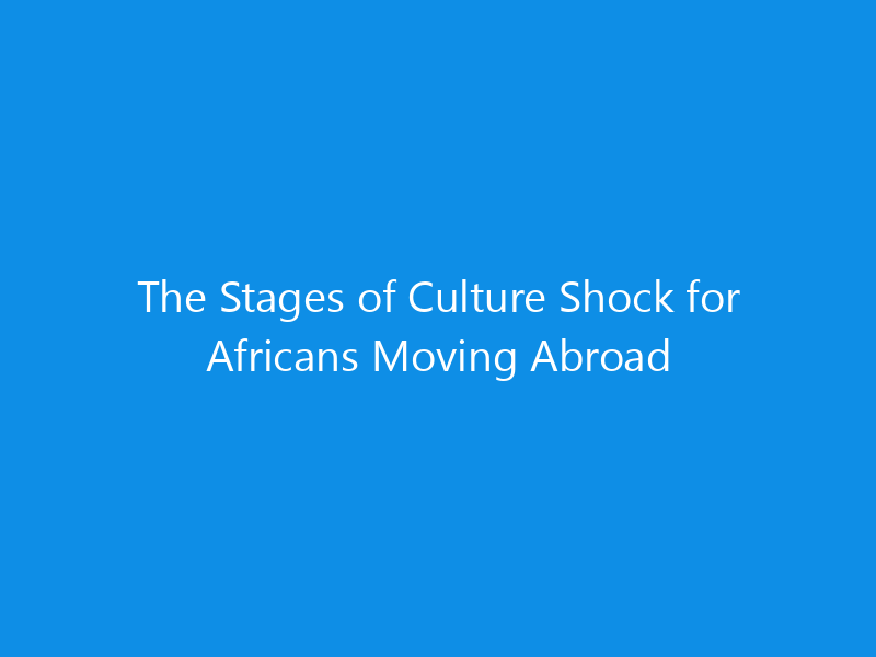 The Stages of Culture Shock for Africans Moving Abroad 6 The Stages of Culture Shock for Africans Moving Abroad