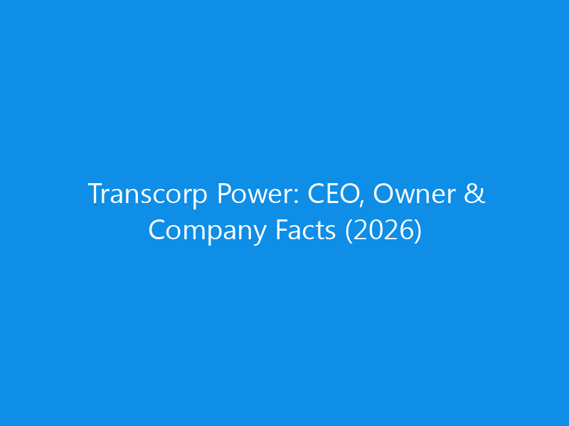 transcorp power ceo owner company facts 2026 6326 f635b skyweb